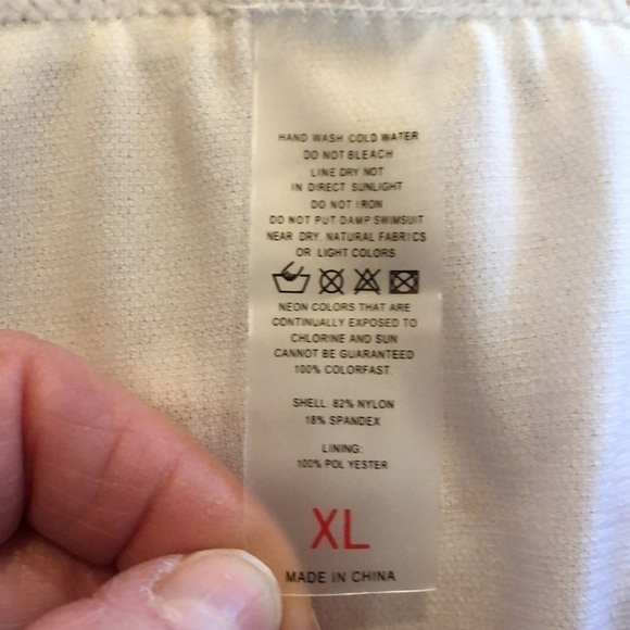 Leopard Smocked Two Piece Swim Suit Size XL - Picture 10 of 13